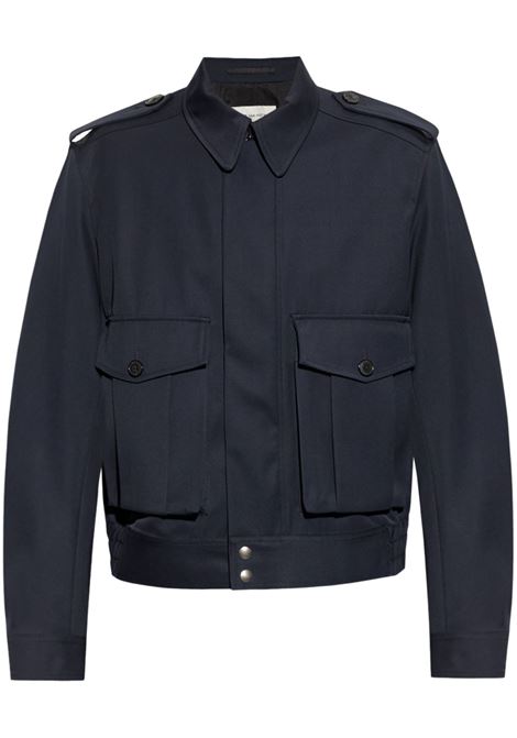 Blue vleo applied pockets jacket Dries van noten - men